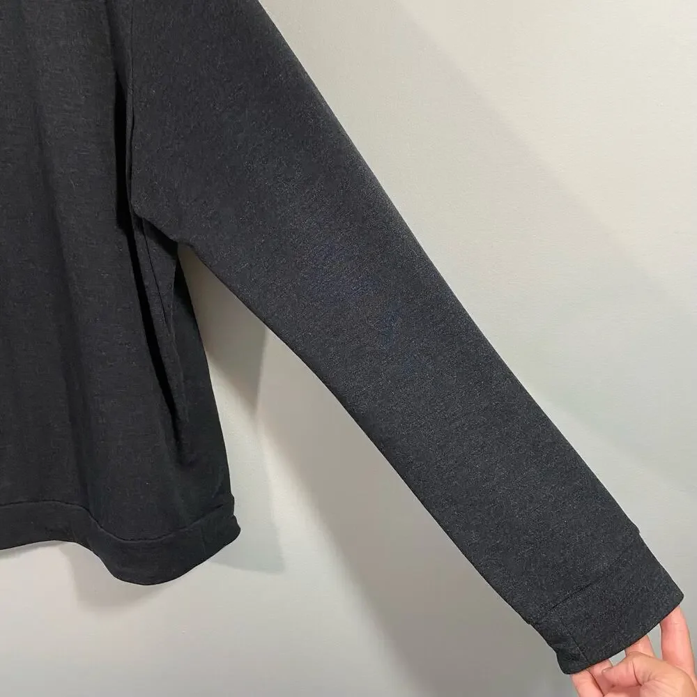Nike Charcoal Grey Half Zip Dri-Fit Trainning Pullover Sweatshirt Size L